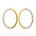 Round Lab-Grown Diamond Hoop Earrings – Oval Hoop Earrings Large – 14K Yellow Gold