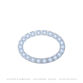 Round Lab-Grown Diamond Eternity Band – 14K White Gold
