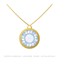 Round Lab-Grown Diamond Pendant – Bezel – 14K Yellow Gold