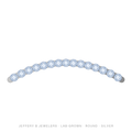 Round Lab-Grown Diamond Tennis Bracelet – 7 Inch Basket 4 Prong – Silver