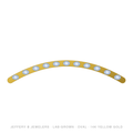 Oval Lab-Grown Diamond Tennis Bracelet – East West Bracelet – 14K Yellow Gold