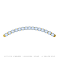 Round Lab-Grown Diamond Tennis Bracelet – Multishape Tennis Bracelet – 14K Yellow Gold