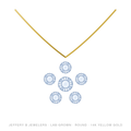 Round Lab-Grown Diamond Pendant – Star – 14K Yellow Gold