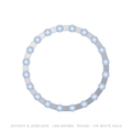 Round Lab-Grown Diamond Flex Bangle – Fullway – 14K White Gold