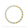 Round Lab-Grown Diamond Flex Bangle – Fullway – 14K Yellow Gold